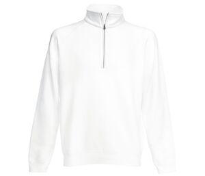 Fruit of the Loom SC276 - Zip Neck Sweat (62-032-0) White