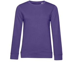 B&C BCW32B - Women's Organic Round Neck Sweatshirt Radiant Purple