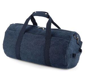 BAG BASE BG655 - Sac polochon en toile Vintage Vintage Oxford Navy