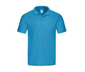 Fruit of the Loom SC282 - Cotton polo shirt Azure Blue