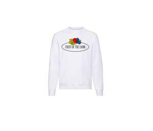 FRUIT OF THE LOOM VINTAGE SCV260 - Unisex round neck sweatshirt with Fruit of the Loom logo White