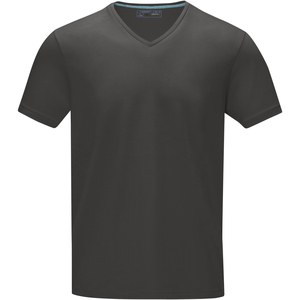 Elevate NXT 38016 - Kawartha short sleeve men's GOTS organic V-neck t-shirt Storm Grey