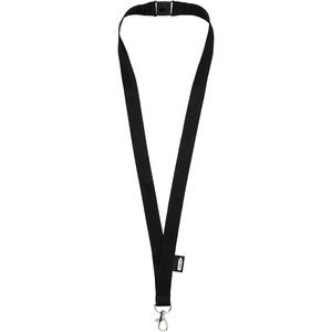 PF Concept 102517 - Tom recycled PET lanyard with breakaway closure Solid Black