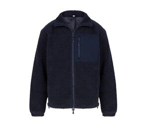 FRONT ROW FR854 - Zip through fleece jacket Navy
