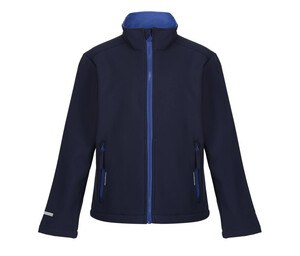 REGATTA RGA732 - Children's softshell jacket Navy / New Royal