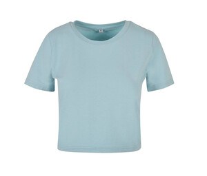 BUILD YOUR BRAND BY042 - T-shirt femme "cropped" Ocean Blue