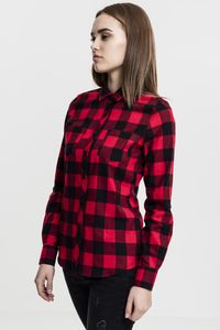 Urban Classics TB1280C - Ladies Turnup Checked Flanell Shirt